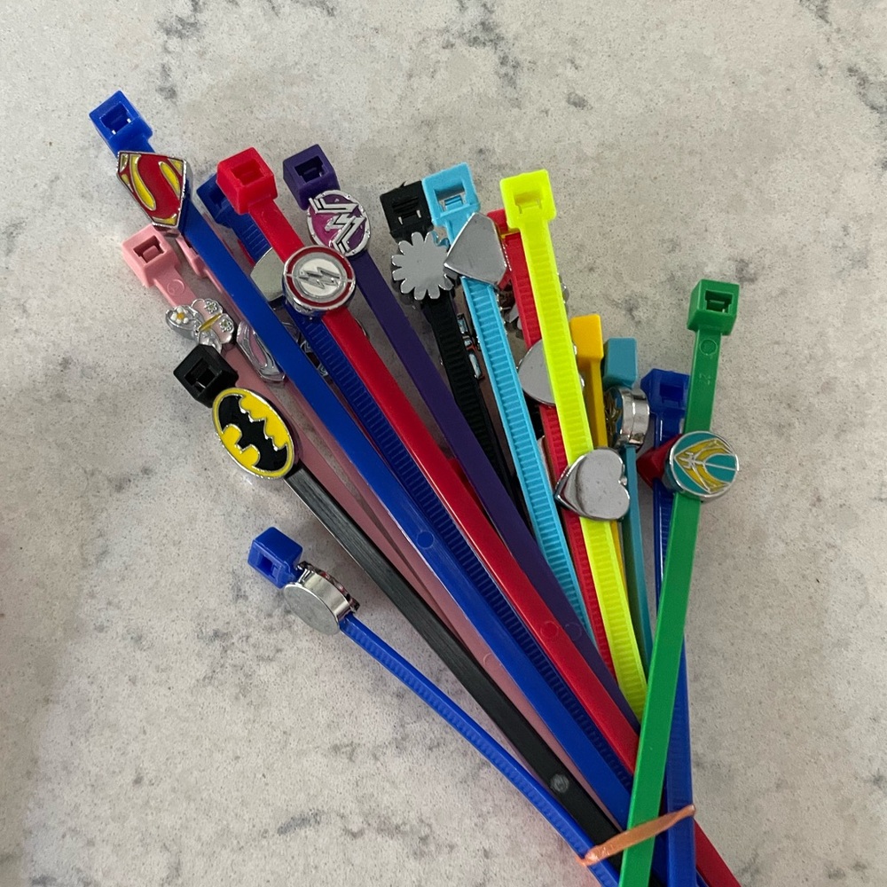 Zip tie Super Hero Charms